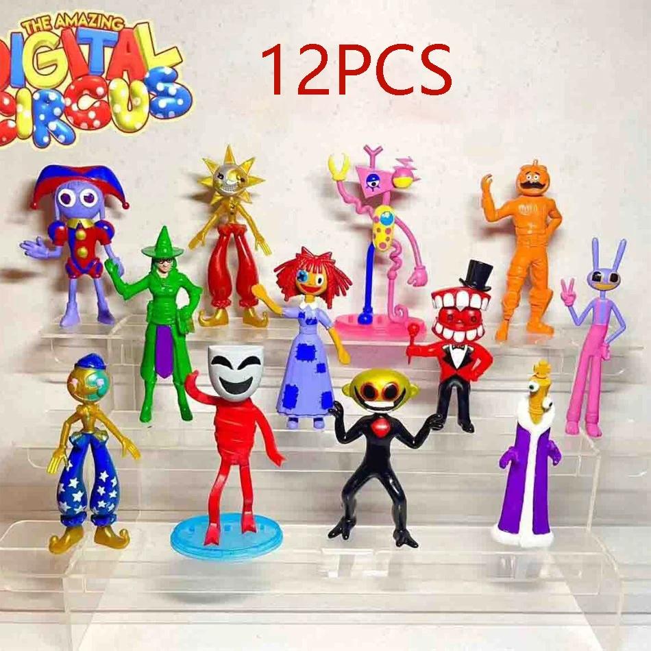 7-12Pcs The Amazing Digital Circus Figure Pomni And Jax Plushie Doll Toys Cute Amazing Digital Circus Figure  Children Christmas