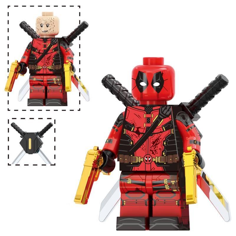 Série Heróis Conjunto de Figuras de Ação de Blocos de Construção Wolverine e Deadpool