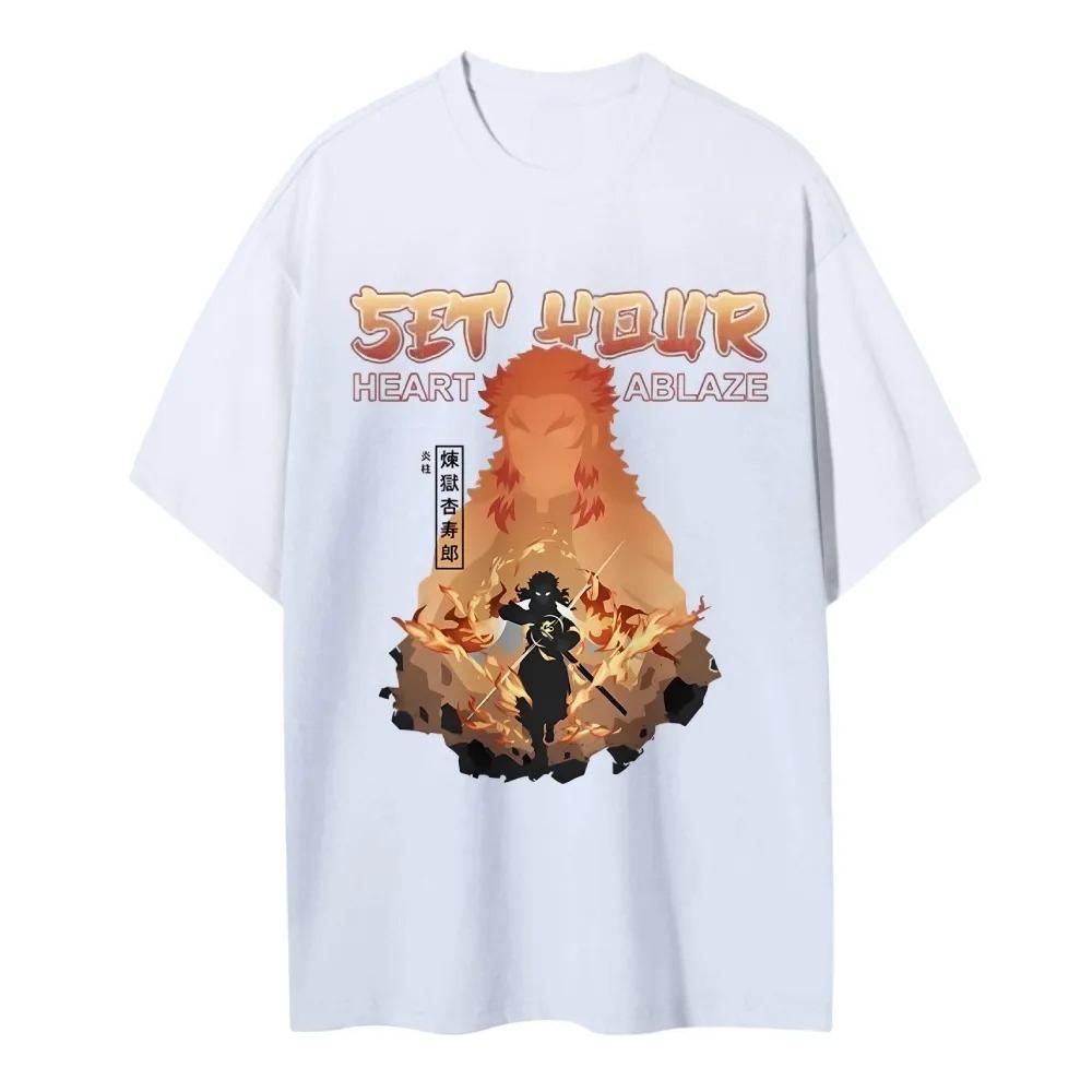 Casual Comfortable Pure Cotton Unisex  Anime T-Shirt Men's and Women's Summer Fashion Street T-Shirt Autumn and Winter Innerwear