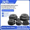 JXD ZP-H Large Flat Rib Vacuum Suction Moulded Rubber Stopper 80mm NBR Oil-Resistant Woodworking MDF Board Logistics Palletizing