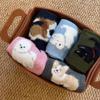 Autumn and Winter Japanese Warm Thickened Mid-calf Socks Puppy Cotton Wool Socks Female