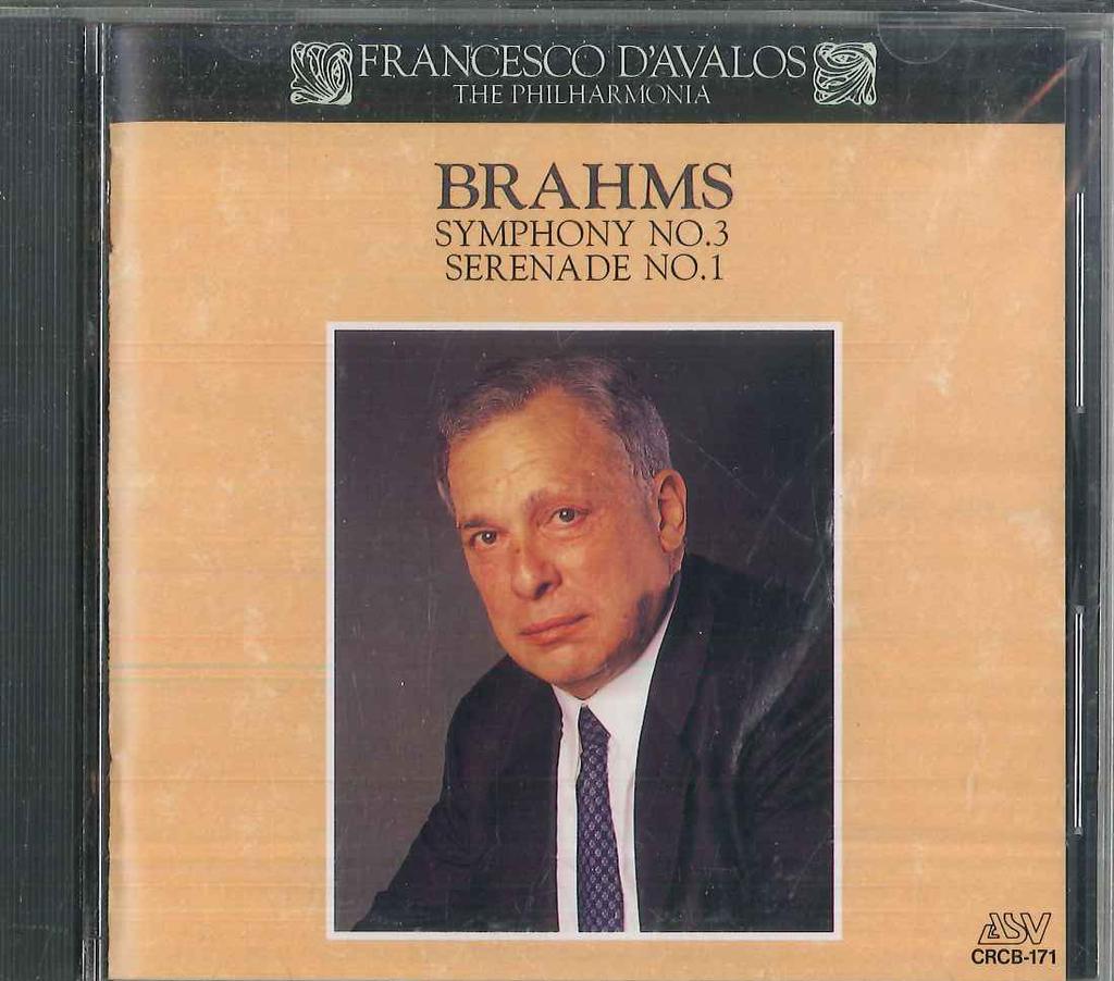 CD FRANCESCO DAVALOS, PHILHARMONIA ORC - Brahms: Complete Symphonies III CRCB171 NIPPON CROWN 1980 Japan Classical Used
