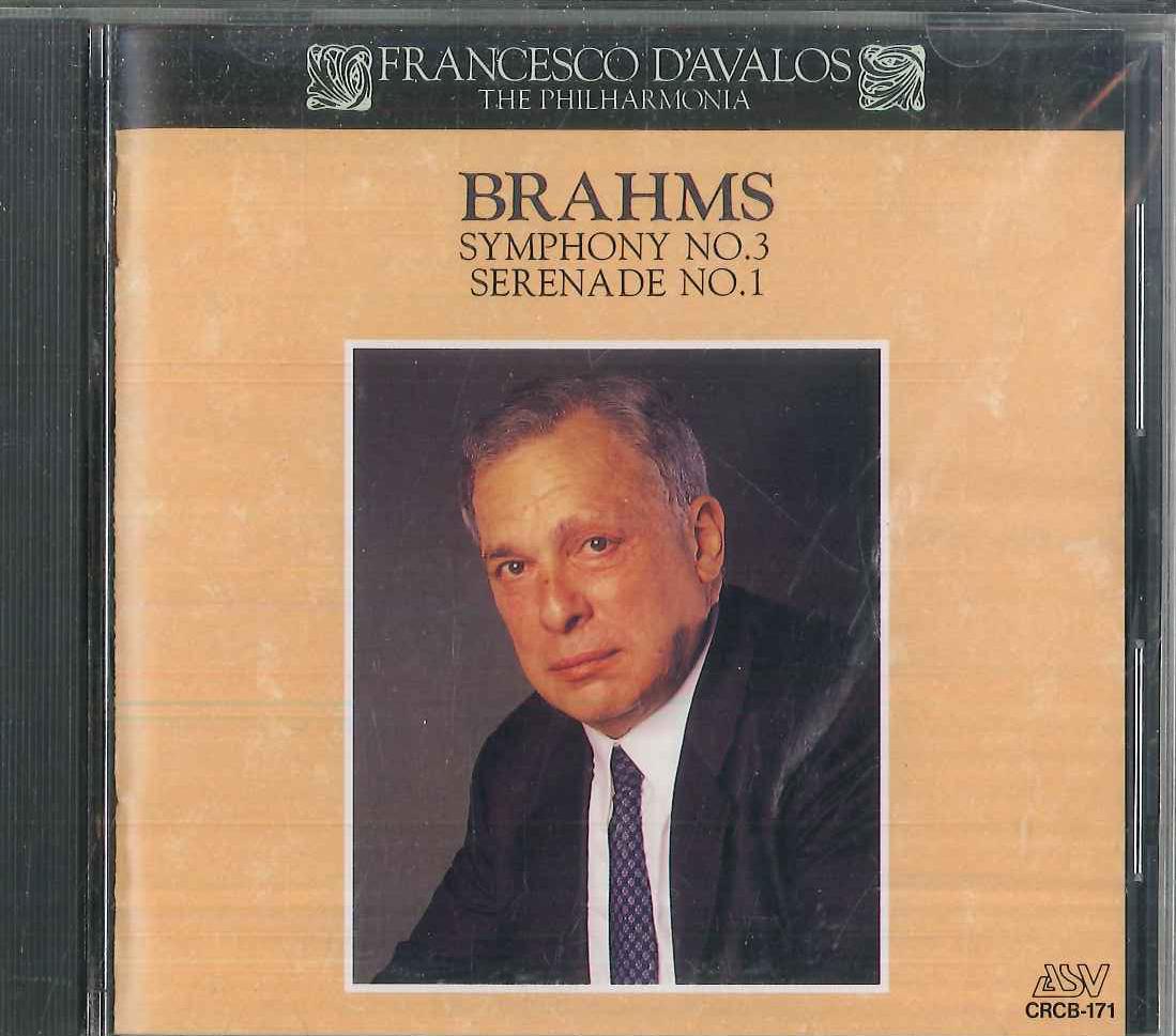 

CD FRANCESCO DAVALOS, PHILHARMONIA ORC - Brahms: Complete Symphonies III CRCB171 NIPPON CROWN 1980 Japan Classical Used