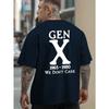 European Sizes Trendy Summer Outdoor Sports T-Shirts for Generation X, Featuring Casual Large Sizes, Stylish Prints for Men
