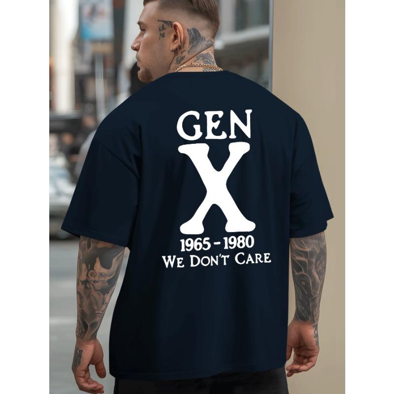 European Sizes Trendy Summer Outdoor Sports T-Shirts for Generation X, Featuring Casual Large Sizes, Stylish Prints for Men