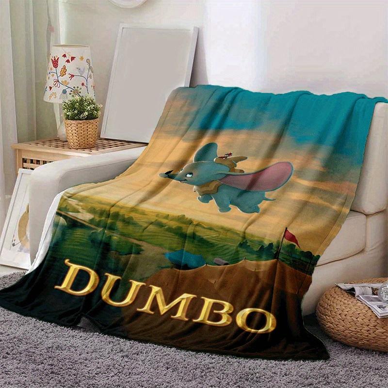 1pc Dumbo Printing Blanket - Soft, All-Season Throw for Office Blanket, | Personalized Gift with Adorable Cartoon Design
