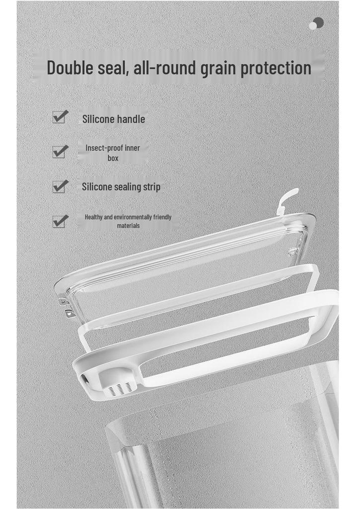 Sealed Kitchen Rice and Cereal Storage Container - Insect & Moisture-Proof