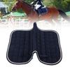 Saddle Pad Soft Breathable All Purpose Double Rope Saddle Pad with Hand Strap and Girth for HorsesDark Blue