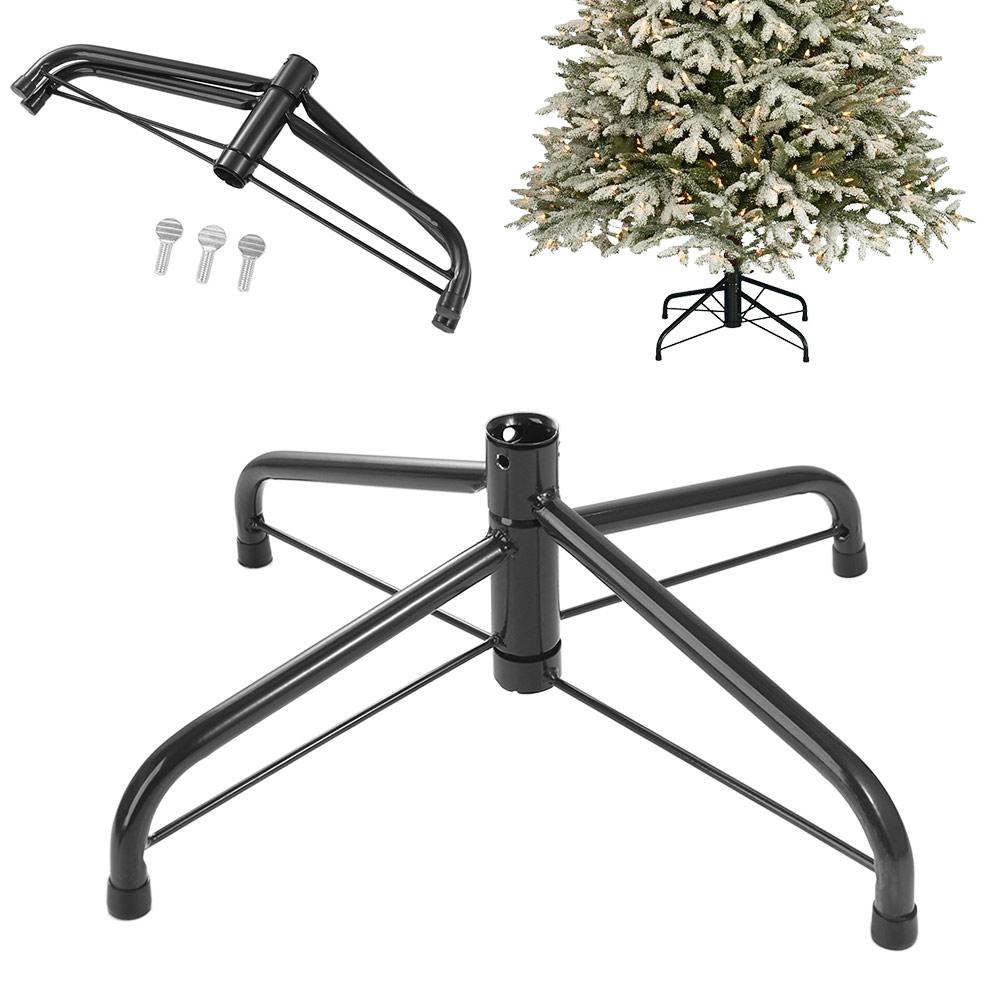 

4 Feets Tree Stand Foot Holder Base Cast Christmas Tree Base Rack Christmas Tree Stand Festival 35cm чорний