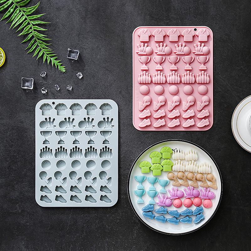 Bowling Chocolate Mold 39 Cavites Bowling Silicone Mold Sports Theme Silicone Candy Mold , Bowling Mold For Jello Gummy Ice Cube