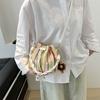 Stylish White Bucket Bag For Women Featuring Unique Ethnic Design Ideal For Spring