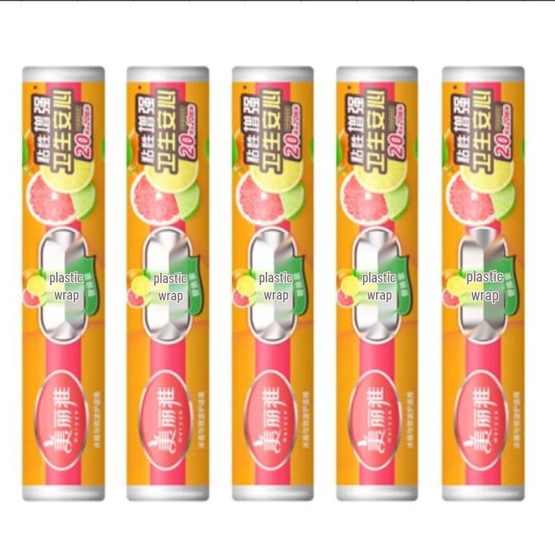 Meiliya Food Plastic Wrap, 30cm, 5 Rolls