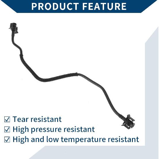 No.31274900 Radiator Hose for VOLVO XC70 Mk2 2007-2016 Engine Coolant Water Pipe Good Sealing Plastic 1 Pc Black