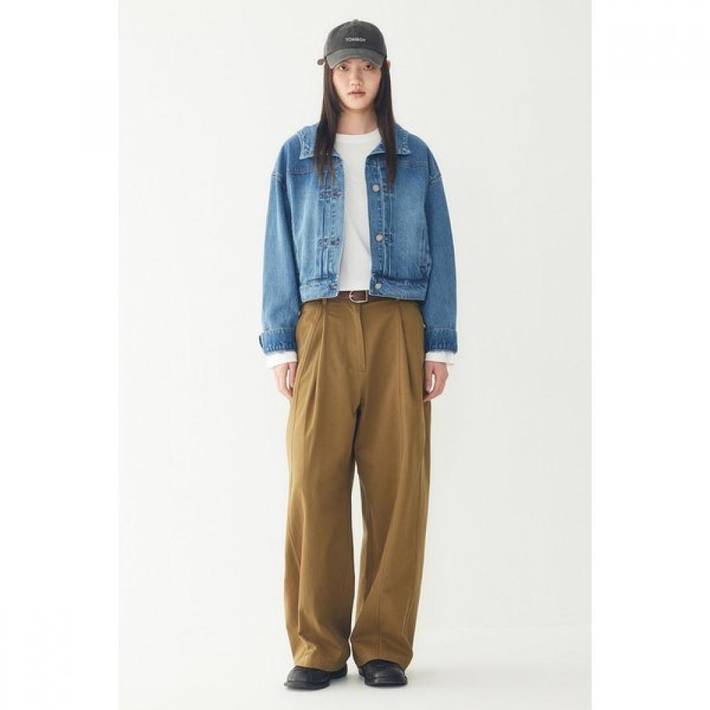 STUDIO TOMBOY Button Detail Denim Hoodie Jumper 9106313001