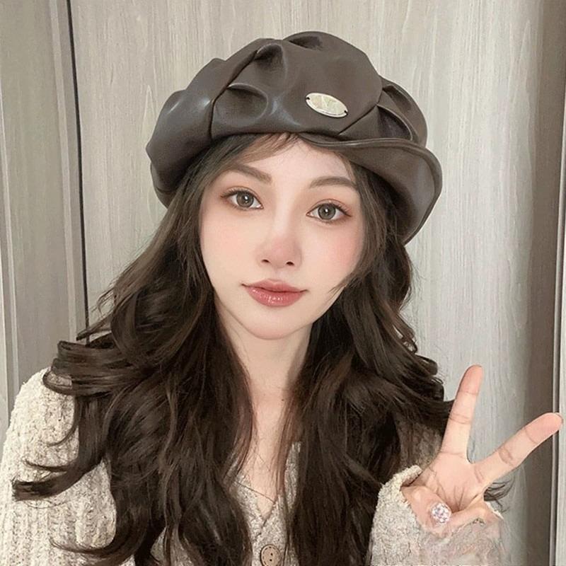 Autumn and Winter Korean Style Personalized Fashionable Retro Painter's Hat with A Small Temperament Beret