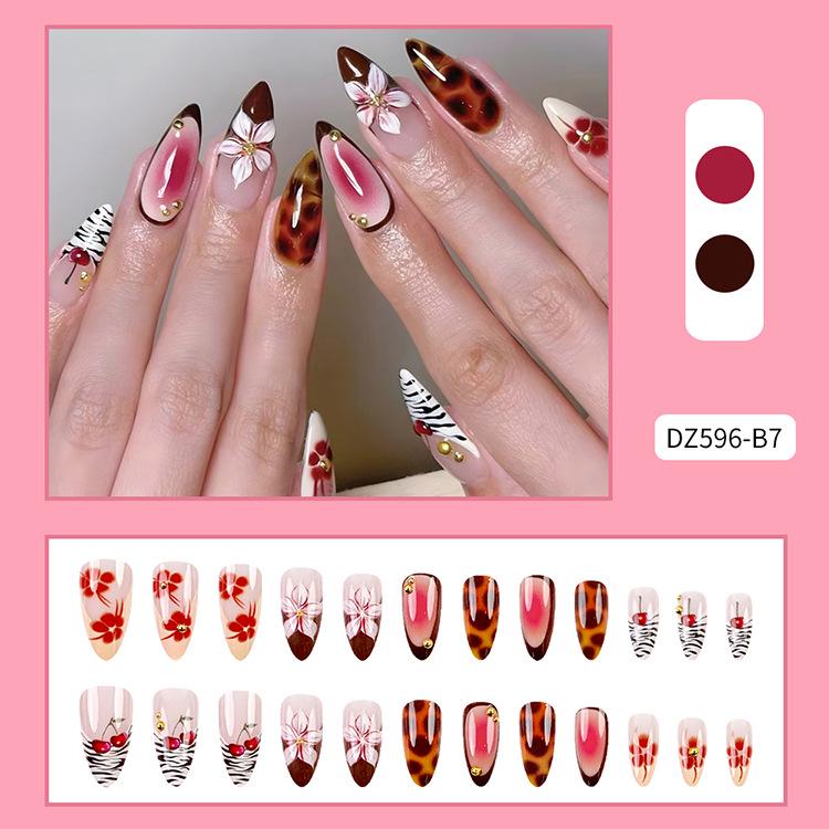 French Rhinestone Handmade Press-On Nail Tips