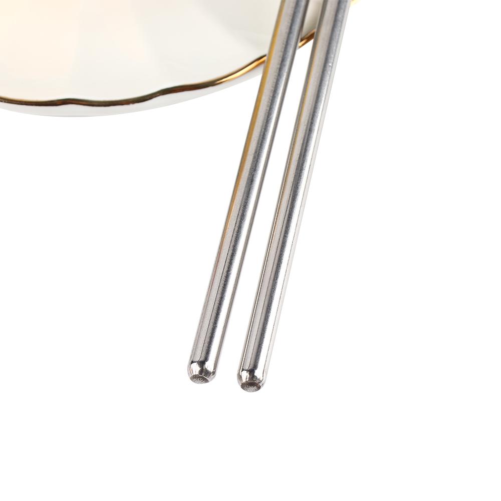 Healthy Hollow Tableware Chop Stick Non-slip Chopstick Stainless Steel