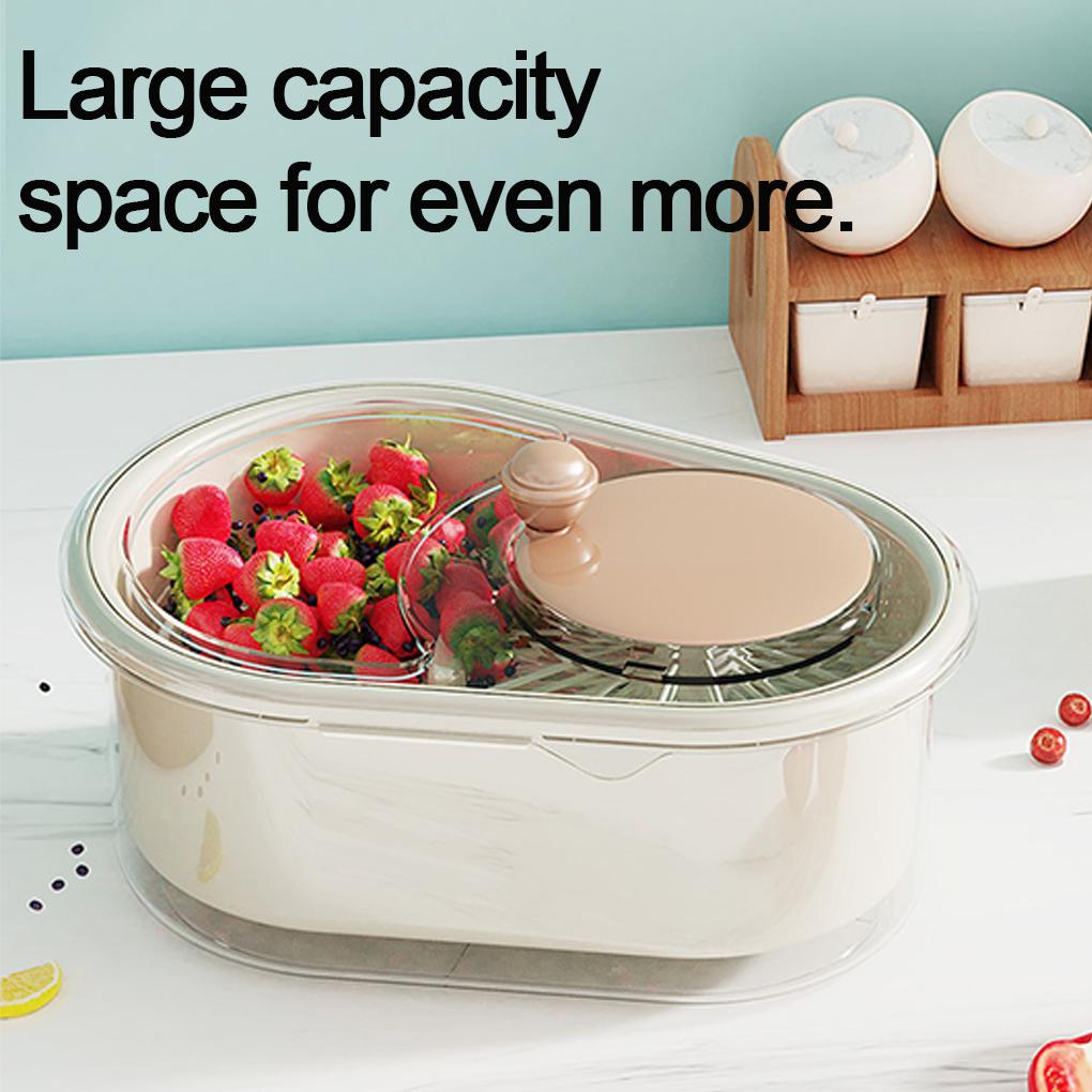 New Portable Vegetable Fruit Cleaning Spinner Labor-Saving Fruit Washers Machine Manual Kitchen Scrubber For Berries Fruits