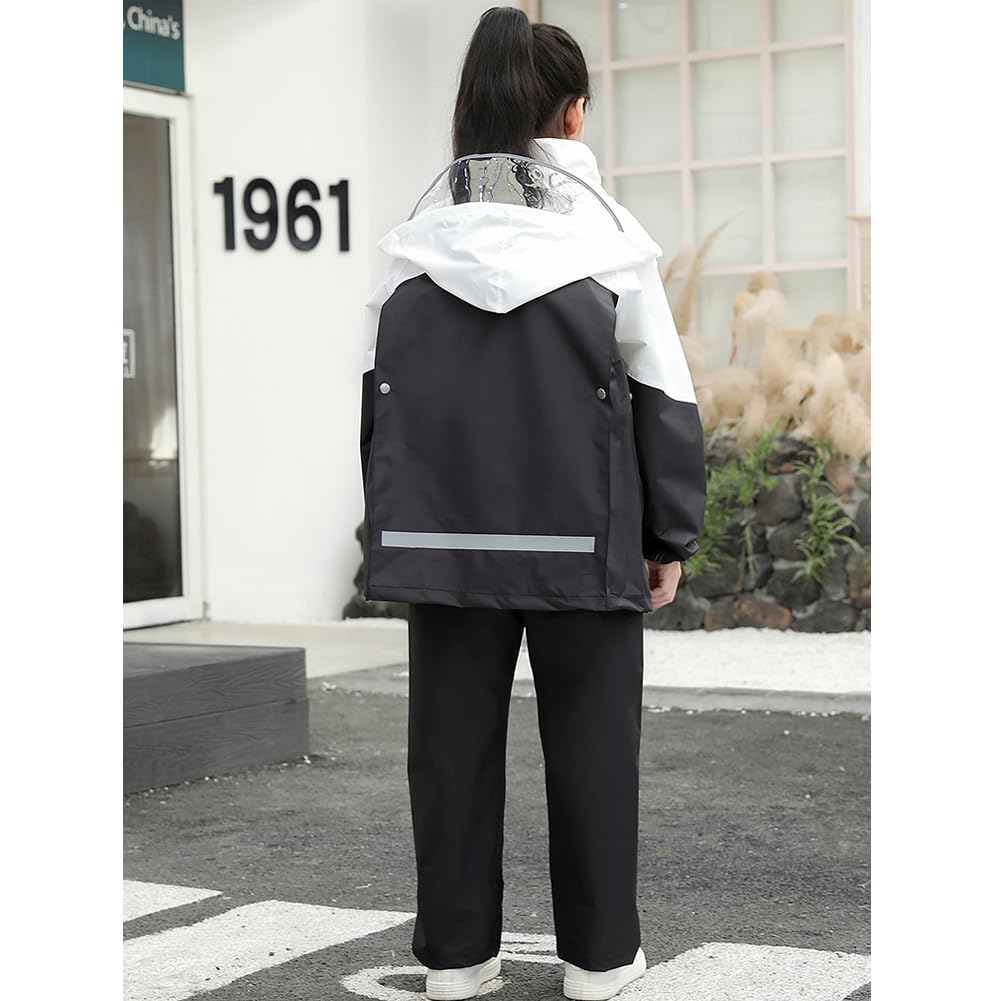 Raincoat for Rain Top and Bottom Suitable for School Super Water Night Elementary Middle Rainy Season Storage Bag Included [Limspace] Kids, Suit, Set,