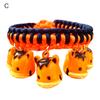 Fashion Braided Dog Collar with Cartoon Figure Bells Puppy Necklace Pet Supply