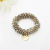 Fashion Crystal Pearl Hair Ties High Elastic Beaded Scrunchies Women Girls Ponytail Holder Rubber Band Bohemia Party Headwear
