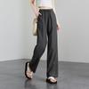Lyocell Cotton and Hemp Wide Leg Pants for Women In 2026 Summer, Thin, Loose, Versatile, Elastic Waist Strap, Floor Pants