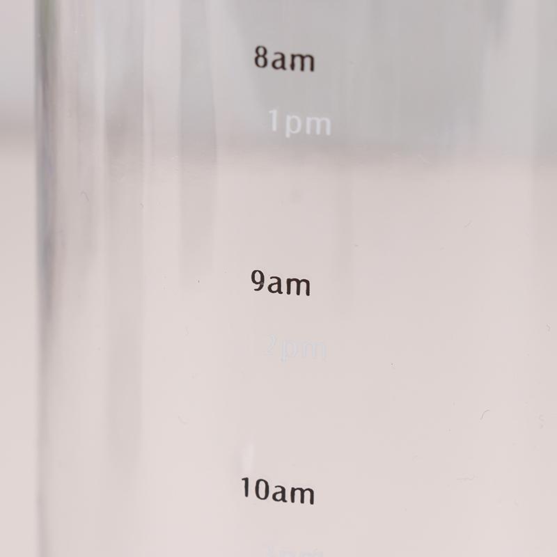 Water Cup Sport Water Bottle With Time Scale Couple Plastic Portable Water Container Anti-Drop Outdoor Water Bottle