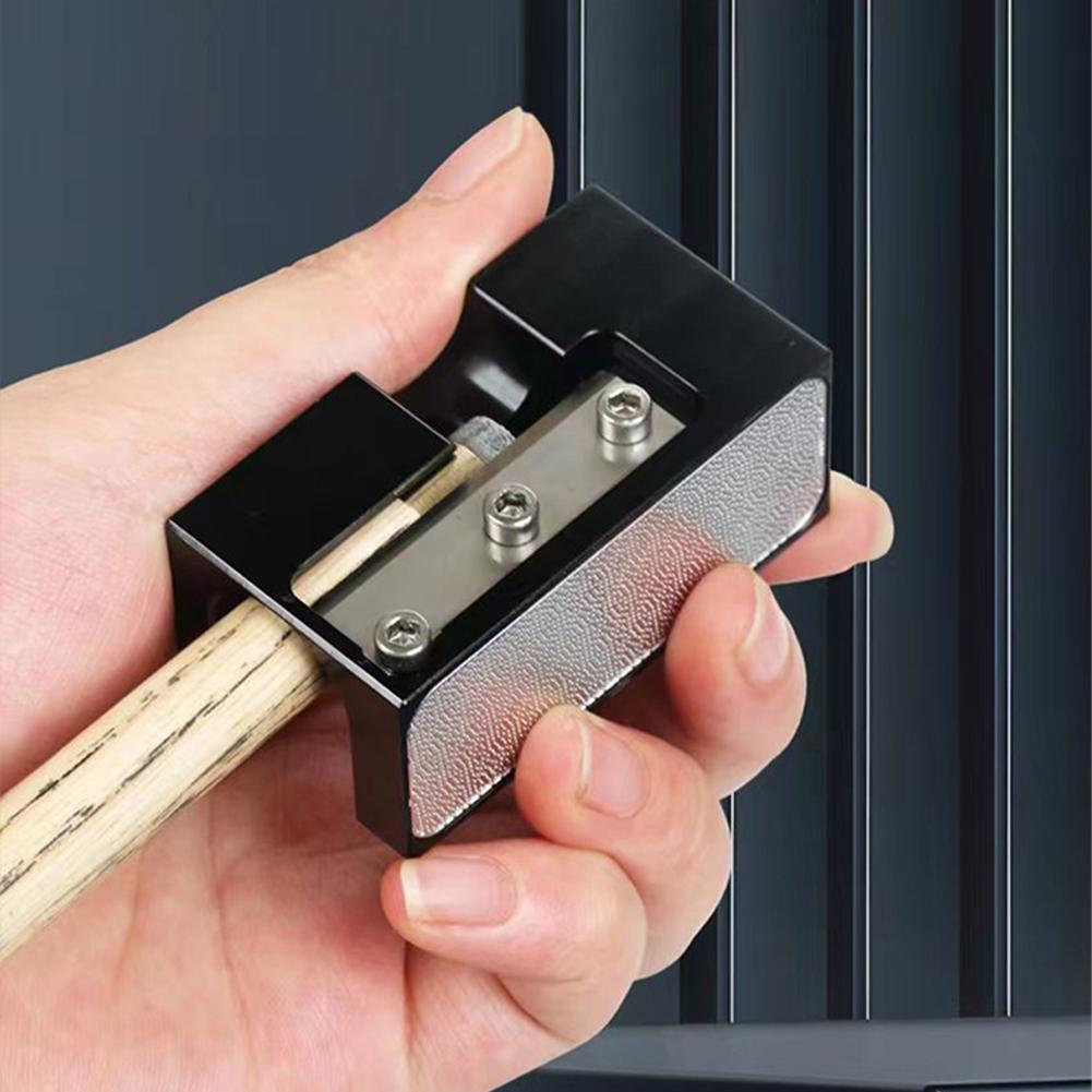 Billiard Cue Multi-Functional Leather Head Repair Tool Head Cleaning Polishing Needling Tool Sharpener Shape 8-In-1 Billiard Equipment