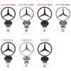 1pcs 44mm 3D Metal Blue Chrome Star Bonnet Hood Logo Emblem Badge for Mercedes Benz AMG W202 W203 W204 W208 W210 W220 W221 PI1