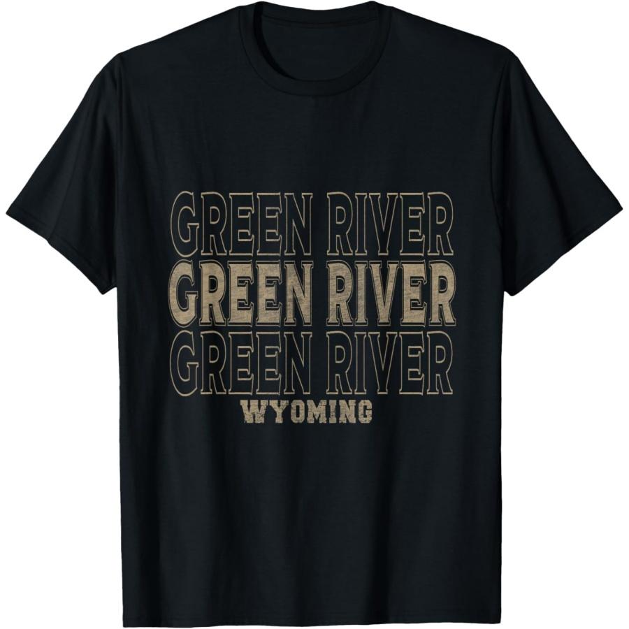 Vintage Green River Wyoming T-Shirt XXXXXL чёрный