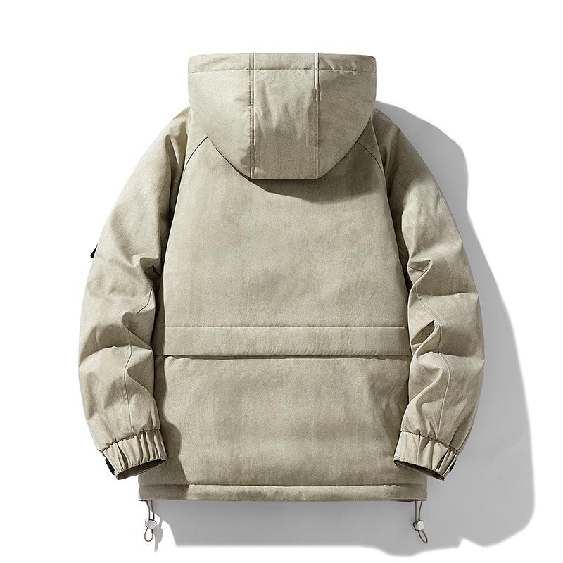 American Casual Hooded Cotton Jacket In Winter Loose Trendy Old Hooded Cotton Jacket Men's Cotton Jacket Couple