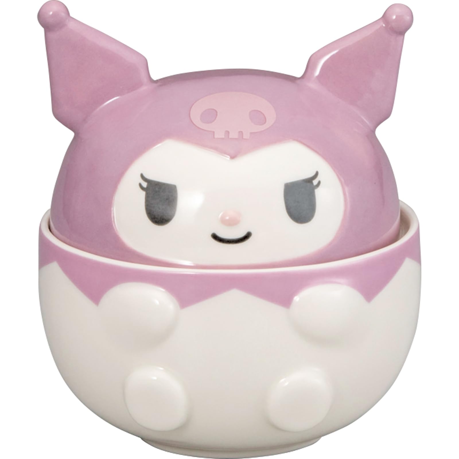 

Sanrio 3D Bowl with 13 x Character Round Kuromi Lid, Approx. 400ml, Approx. 13cm, Tableware, Purple, san4556-4