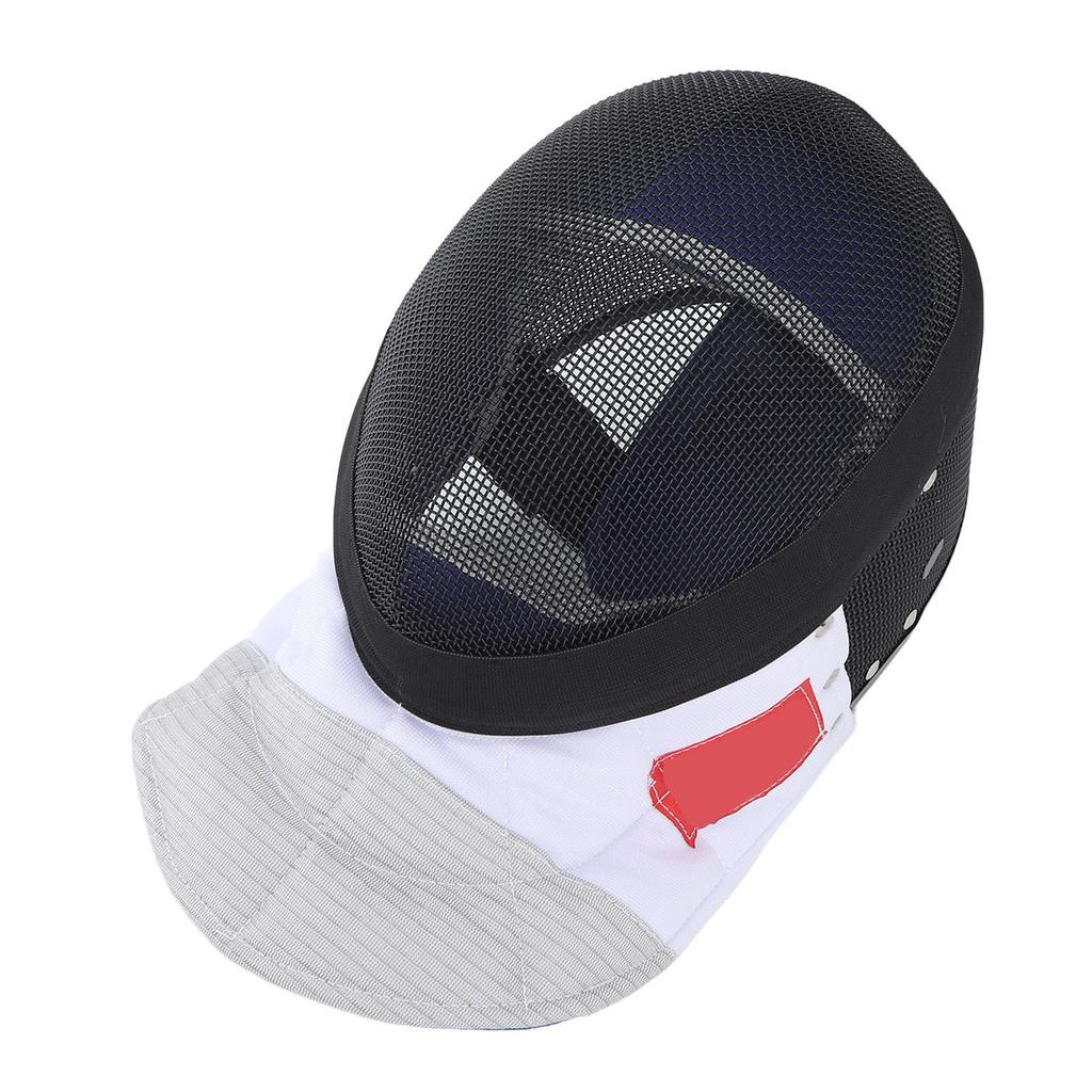 Fencing Sports Mask Fencing Protective Helmet with Padded Bib for Daily Practice and Competition Black