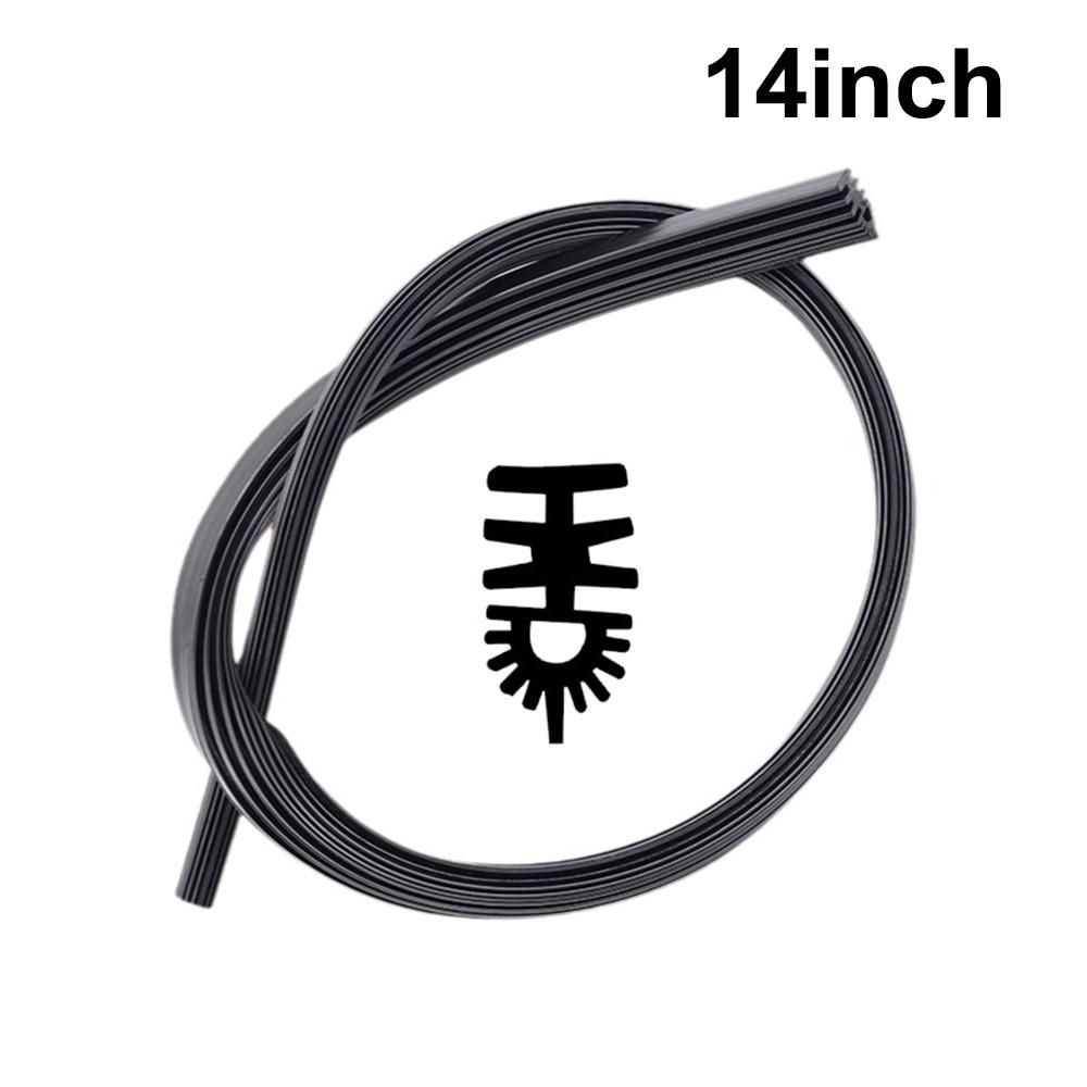 1pc 11 Layer Rubber Car Front Windshield Wiper Blade Wiper Replacement Part All‑Season 1pc 14inch