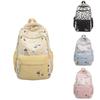 Cute Dachshund Dog Cartoon Printed Student Backpack With Pendant For School And Travel
