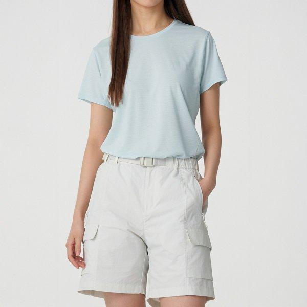 

Kolon SporTS Women S Hiking ShorT Sleeve Round T ShirT jkTcm25302gmi Gracemint/85