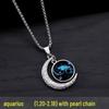 Twelve Constellations Pendant Necklace - Unisex Trendy Retro Earthy Cool Hip Hop Fashion Gift
