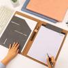 Leather Clip Board Notebook Conference Folder Writing Case With Closure Business Folder Multifunctional For Bag Storage