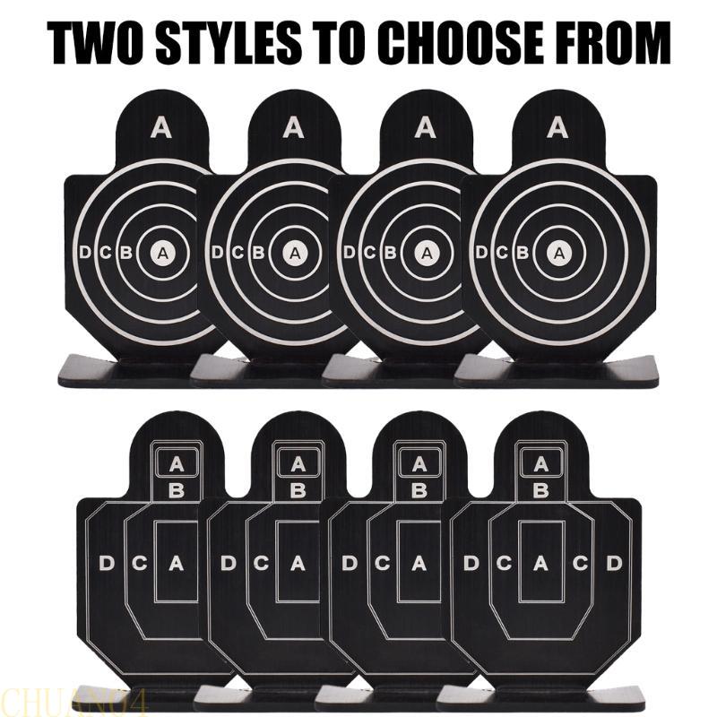 A1A2 4Pcs Training Aluminum Alloy Targets Launchers Indoor Targets Plates Silhouettes Plate