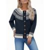 Fair Sweaters For Women Neck Loose Fit Button Up Chunky Sweater Open Front Casual Fall Knit Jacket