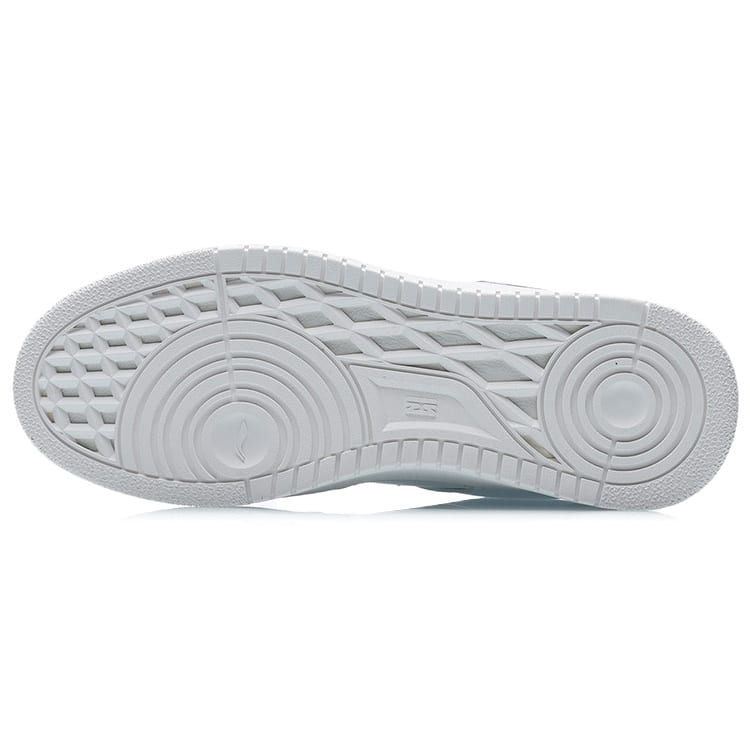 Li Ning Tianji Slip Resistant, Abrasion Resistant, Balanced, Lightweight Low Top Skateboard Shoes Men's White Blue AGCP299-10
