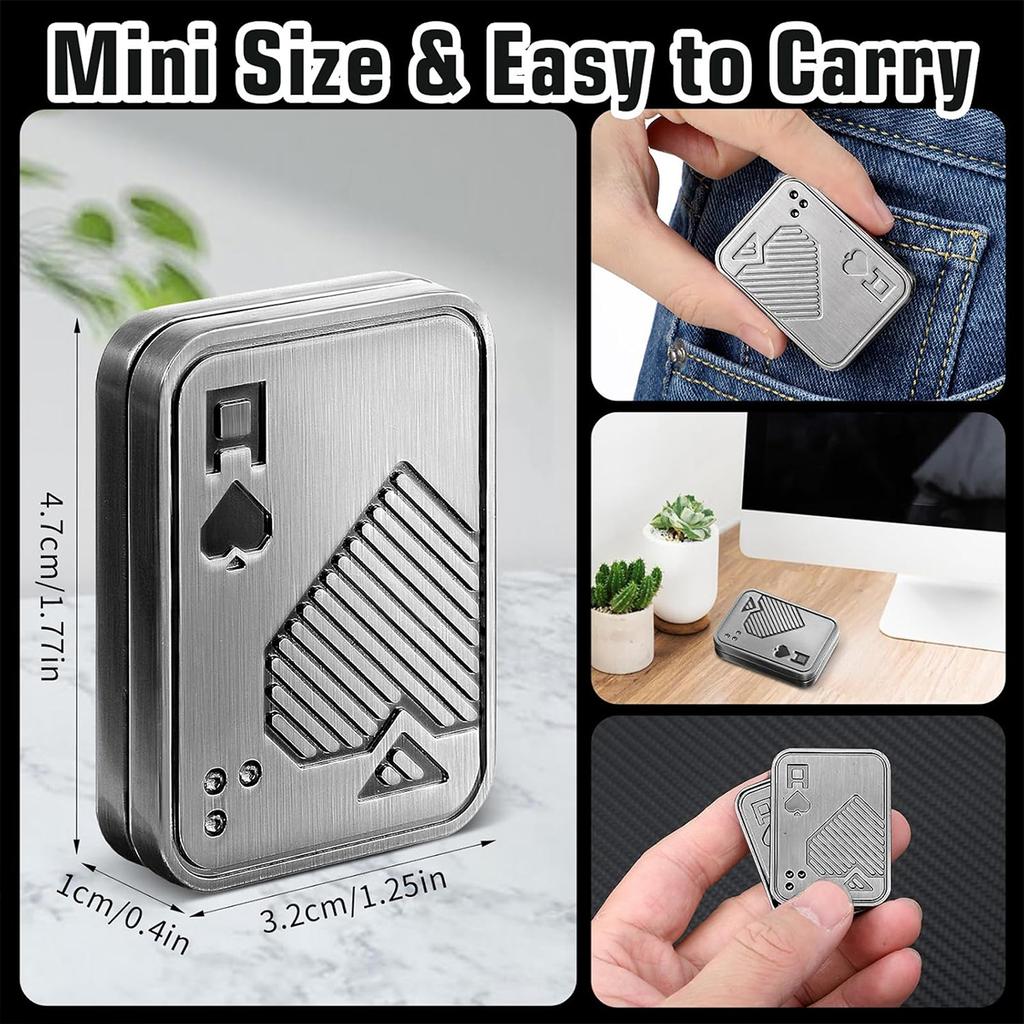 EDC Push Slider Metal Fidget Toy Anti Stress Toys for Adults Finger Spinner Poker Relieve Anxiety Toy Portable Pop Magnetic