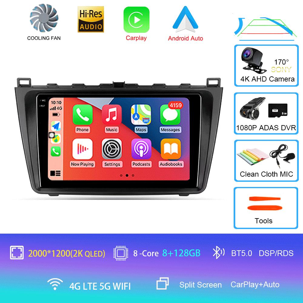Android 14 Car Radio For Mazda 6 II GH 2007 - 2012  Multimedia Video Player Navigation Stereo GPS No 2din 2 Din Dvd
