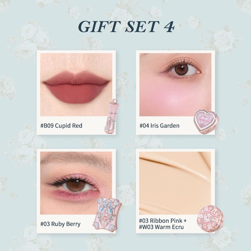 Flower Knows Bunny Garden Collection Gift Set Makeup Palette Lipstick Lip Cream Blush Cushion Cream Foundation Kit De Maquillaje