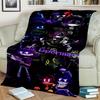 Murder Drones 3D Print Cartoon Uzi V J Robot Gift Blanket,Soft Throw Blanket for Home Bedroom Bed Sofa Travel Picnic Cover Kids