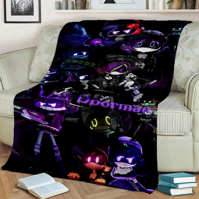 Murder Drones 3D Print Cartoon Uzi V J Robot Gift Blanket,Soft Throw Blanket for Home Bedroom Bed Sofa Travel Picnic Cover Kids