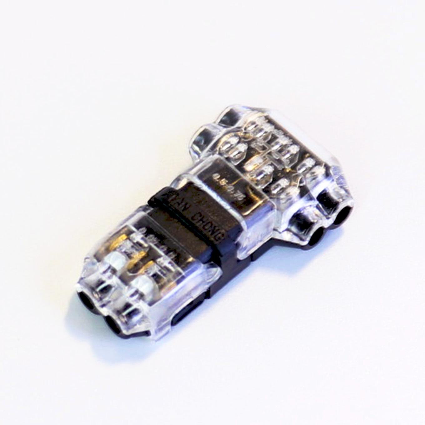 

Світлодіодний штовхальний швидкороз єм T2 з подвійним дротом (Червоно-Чорний)