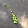 Exquisite Simulated Grape Pendant Gradient Color Grape Keychain Cute Sweet Beaded Bag Car Ornaments For Women Handbag Decor