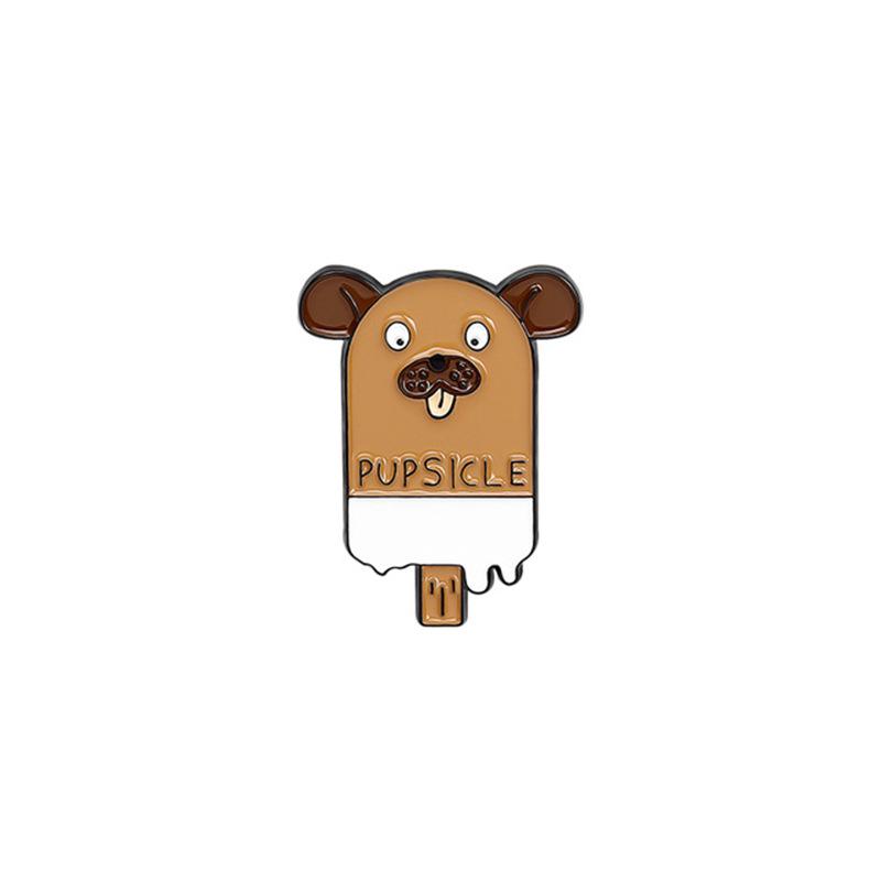 Adorable Cartoon Brooch: Strawberry Bear, Chocolate Avocado, Sports Puppy & More