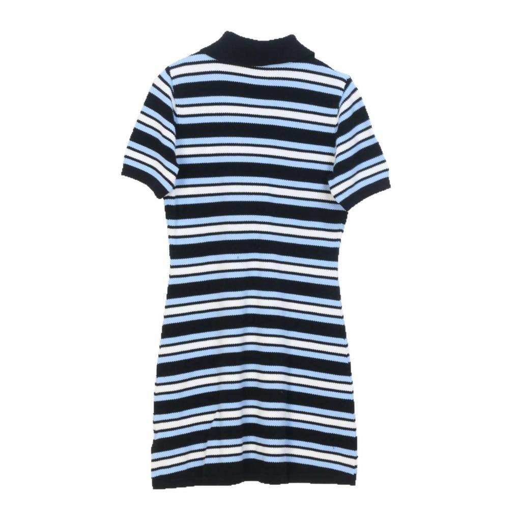 Zhuoya Women's French Short Sleeve Color Block Knit Dress - Sweet & Slim POLO Collar for Spring/Summer